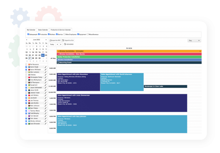 marketsharp schedule screenshot