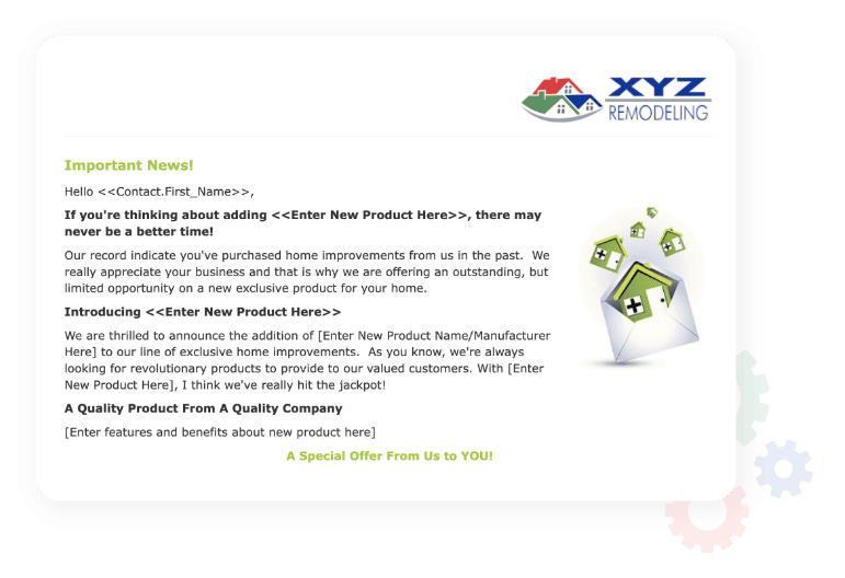 marketsharp automated email campaign screenshot