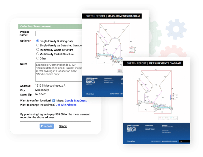 marketsharp roof measurement order