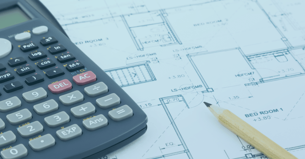 Image showing a calculator used to price jobs